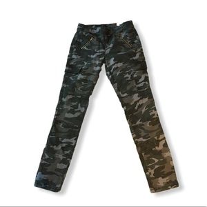 Justice girls green camo pants size 10 NEW